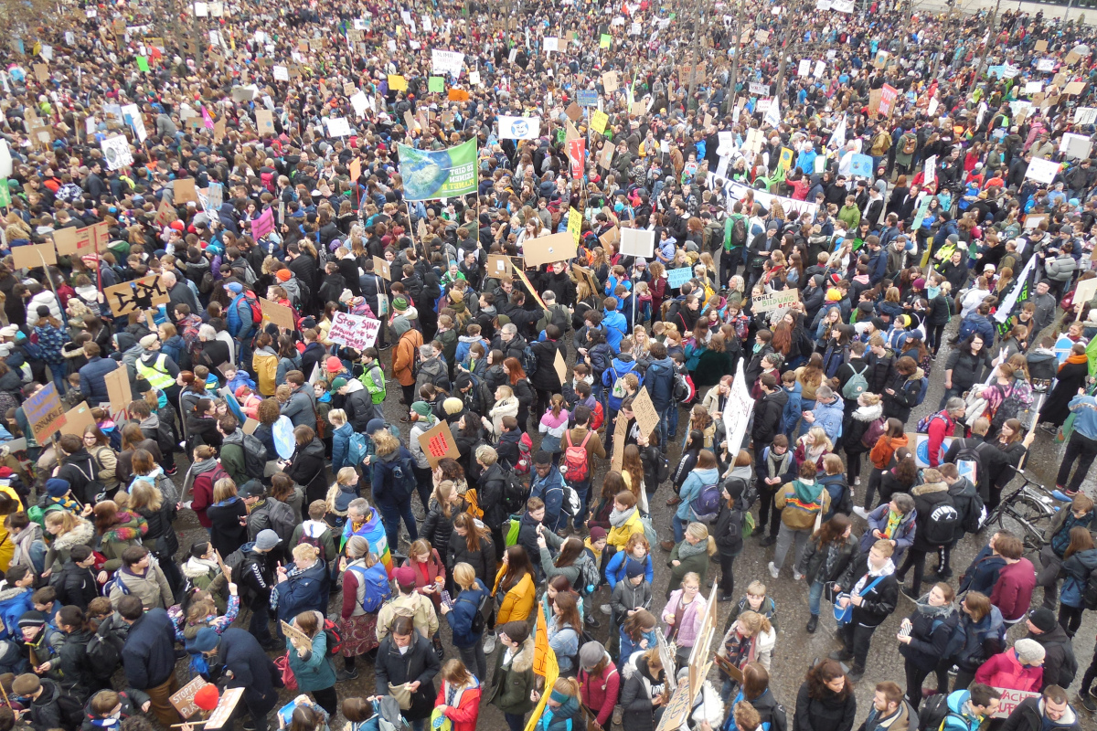 Schülerprotest gegen die Untätigkeit angesichts des Klimawandels