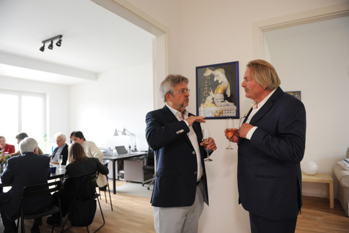 Im Gespräch: Manfred Isemeyer und Helmut Debelius