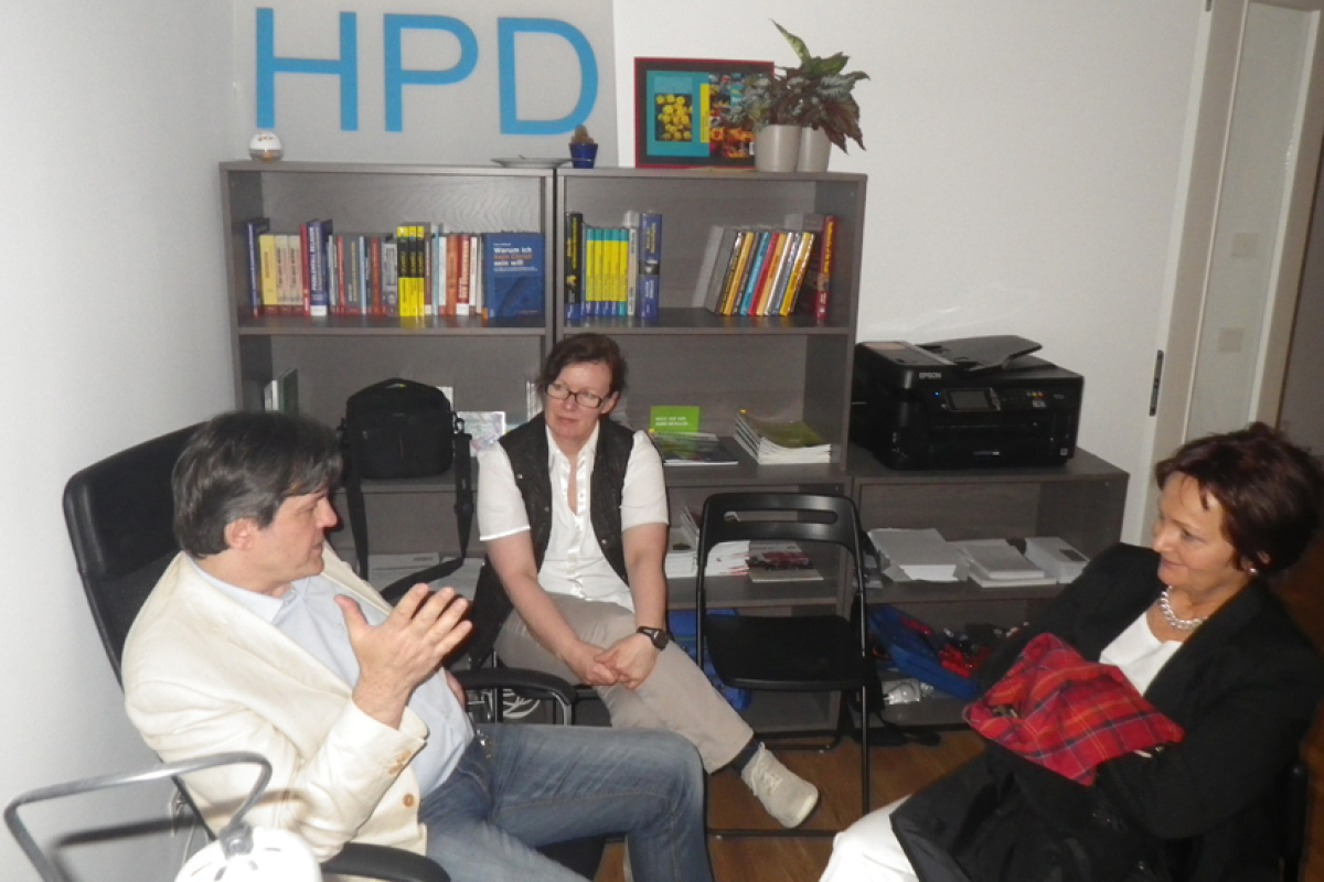 Bernd Kammermeier und Frau, HPD-Schatzmeisterin Lilli Wilken (v.l.n.r.)