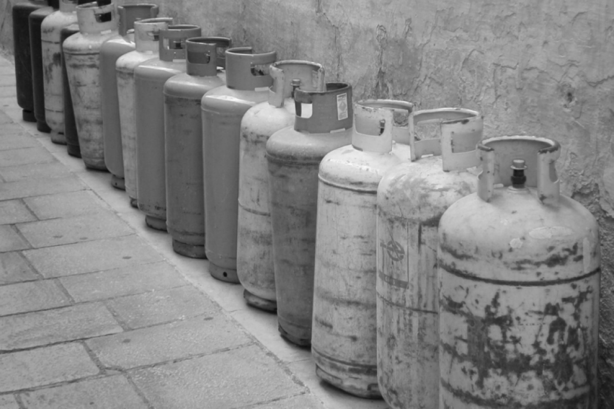 Gasflaschen. Symbolbild