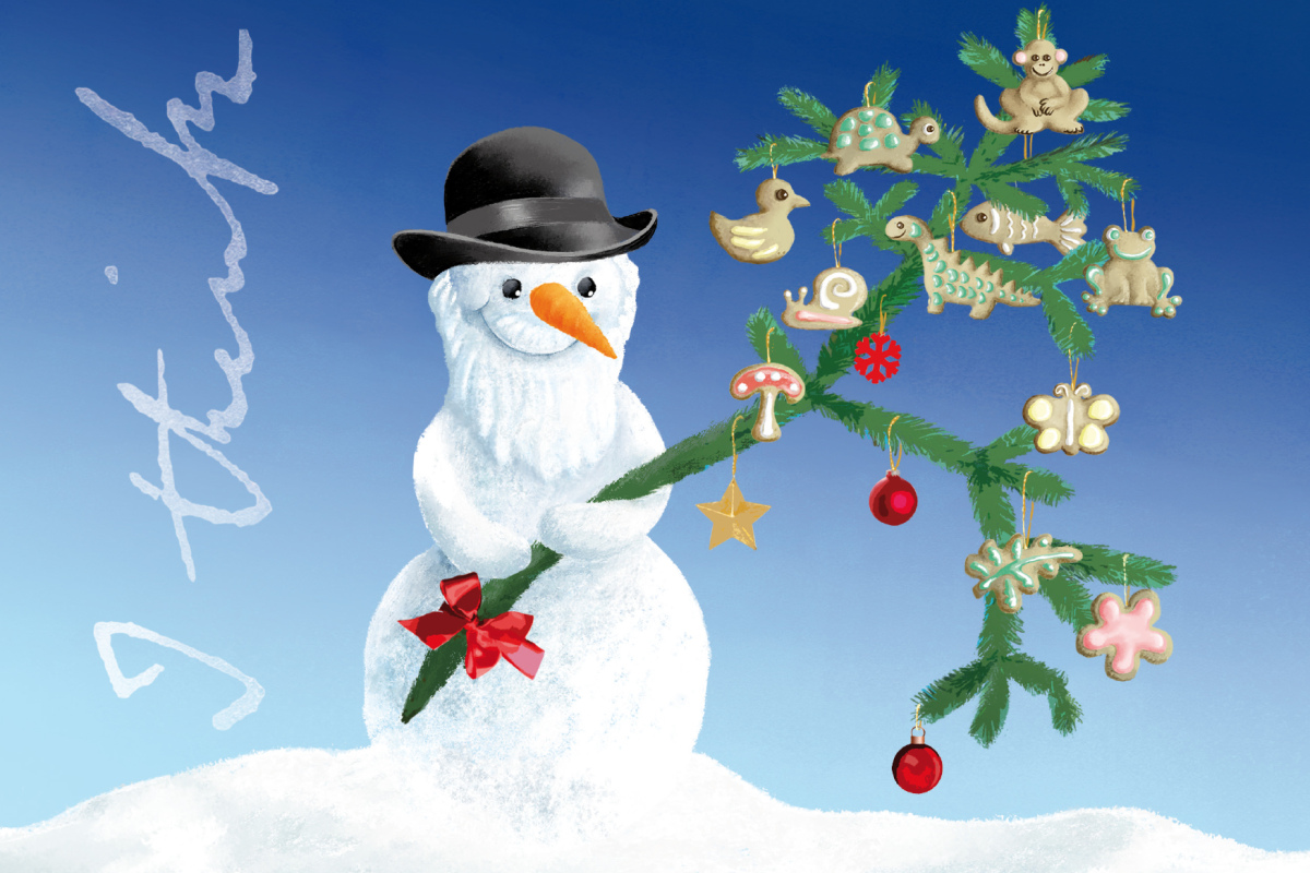 Humanistische Weihnachtskarte der gbs Karlsruhe