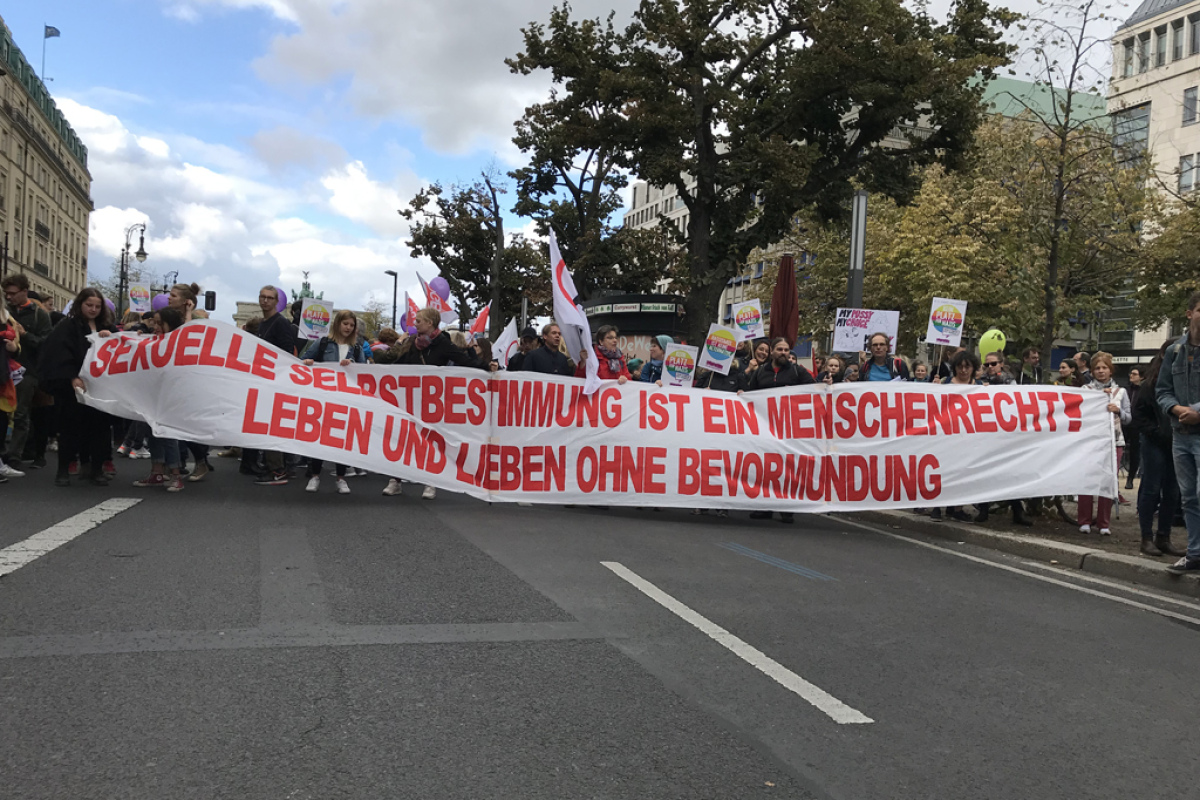 Demo für sexuelle Selbstbestimmung