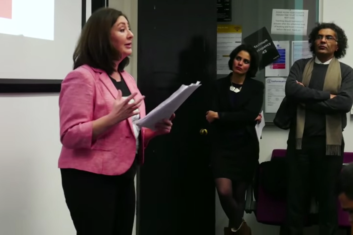 Maryam Namazie bei ihrem Vortrag