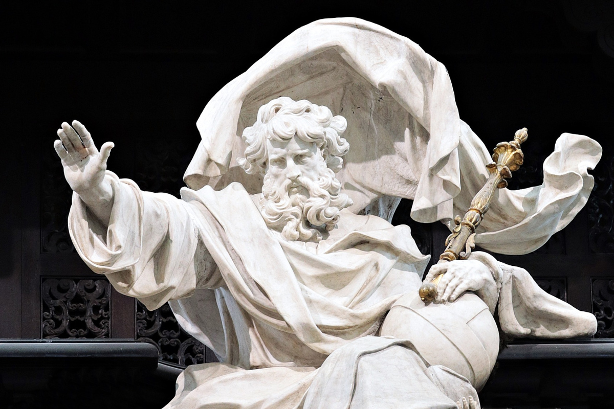 Gott in der St. Salvator-Kathedrale in Brügge