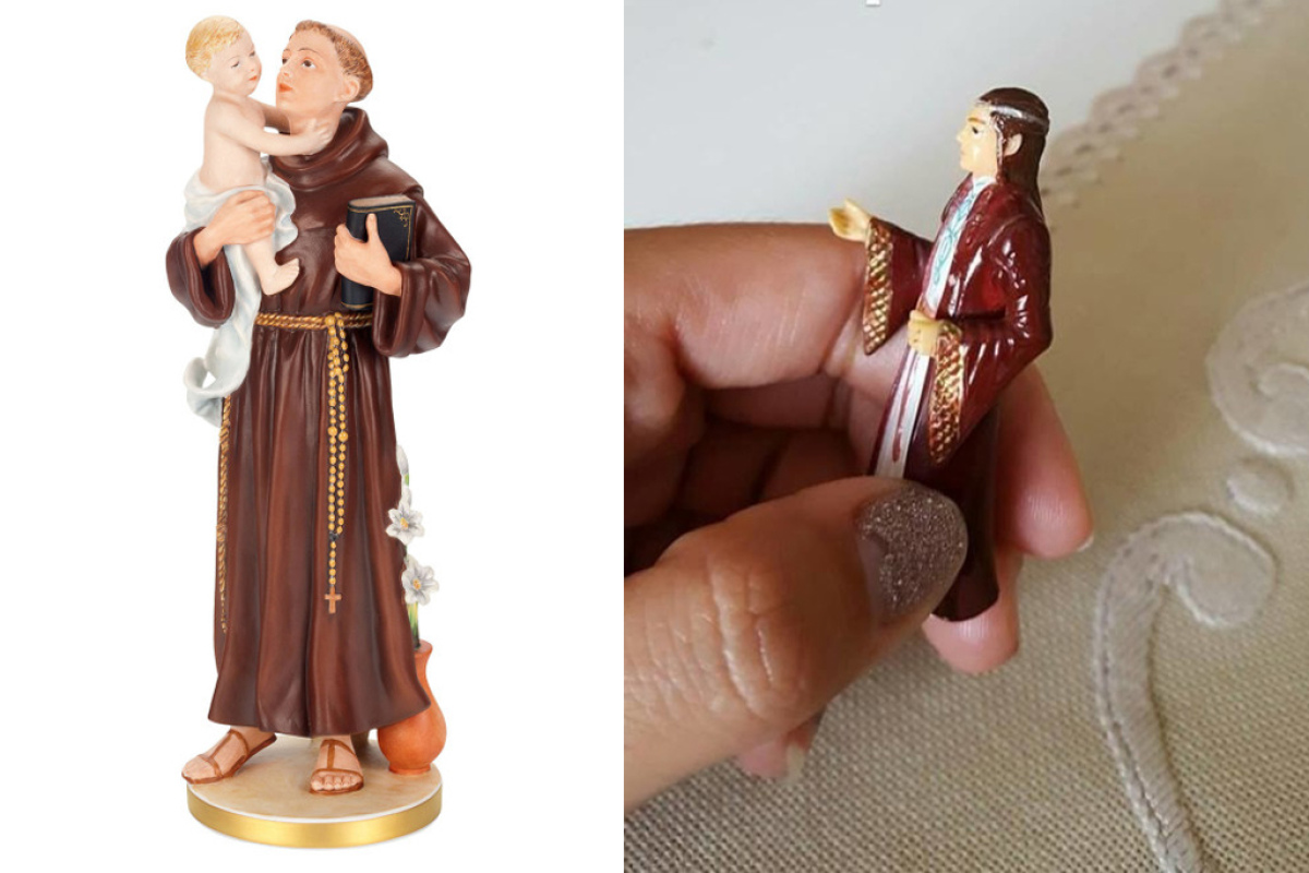 "Heiliger Antonius" (links) und "Heiliger Elrond" (rechts)