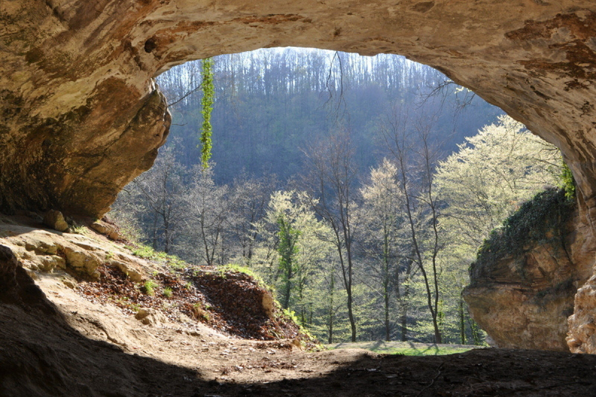 Eingang der Vindija-Höhle in Kroatien, einer der Fundstätten, in denen die Wissenschaftler Urmenschen-DNA im Sediment nachweisen konnten.