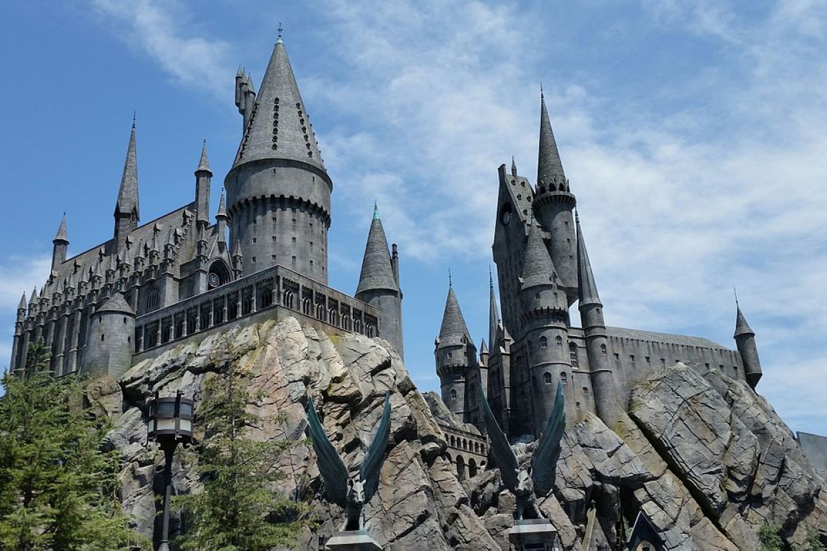 Hogwarts Castle in The Wizarding World of Harry Potter at Universal Studios Hollywood.