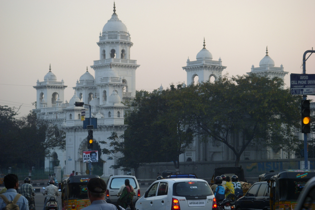 Das Parlamentsgebäude in Hyderabad