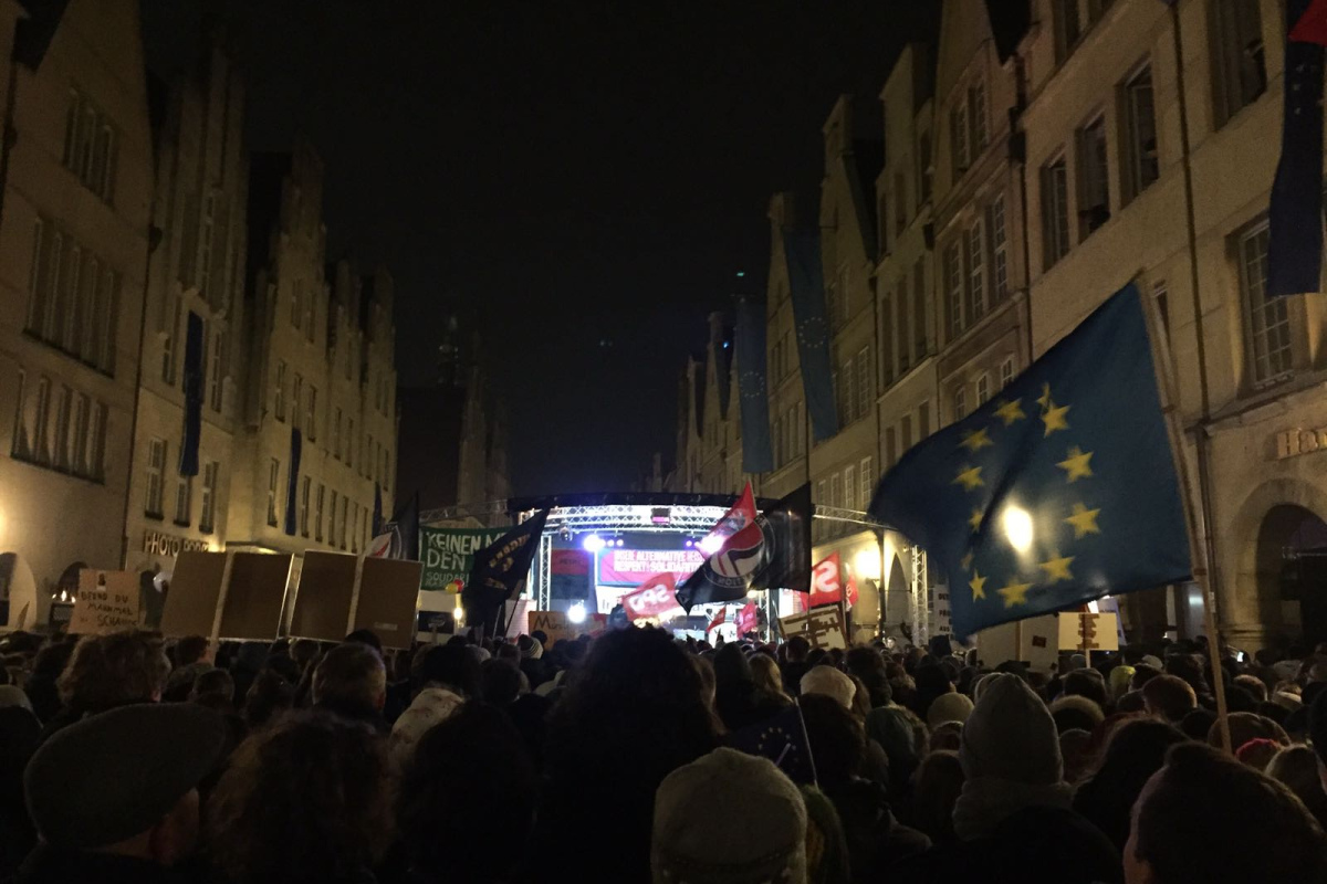 Anti-AfD-Demo Münster