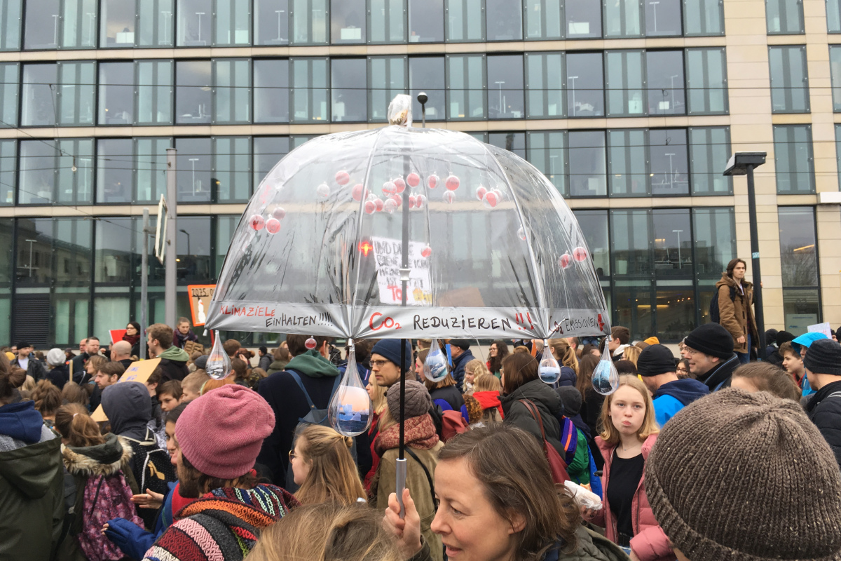 Schülerprotest gegen die Untätigkeit angesichts des Klimawandels