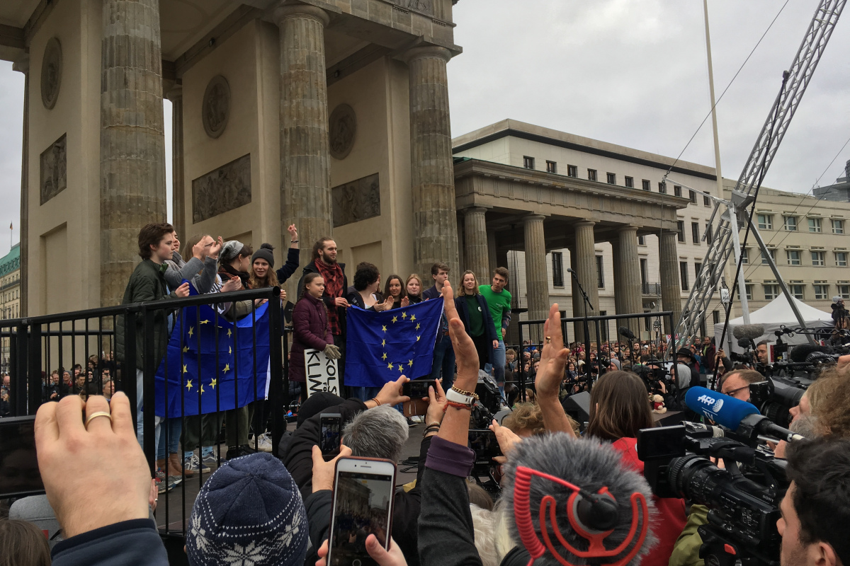 Schülerprotest gegen die Untätigkeit angesichts des Klimawandels
