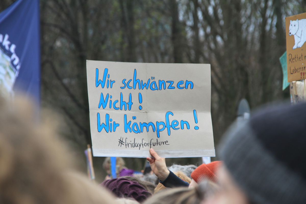 Schülerprotest gegen die Untätigkeit angesichts des Klimawandels
