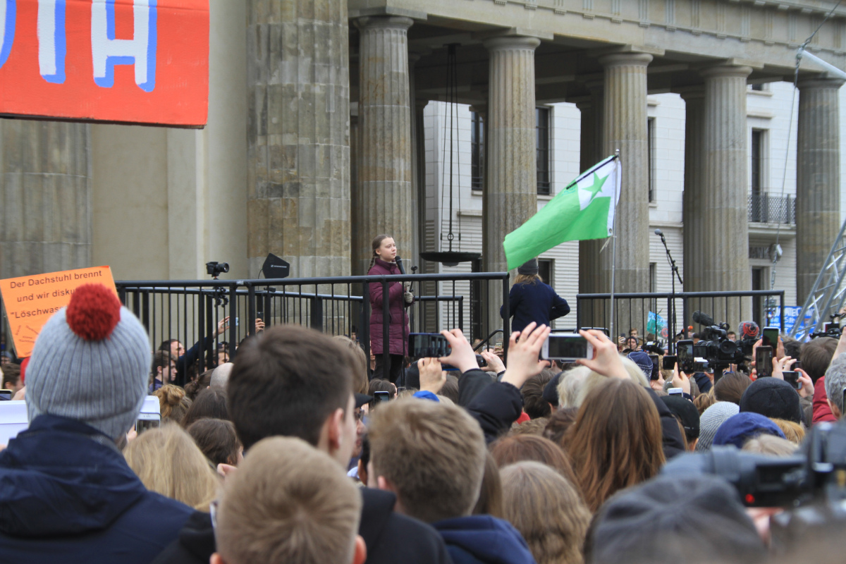 Schülerprotest gegen die Untätigkeit angesichts des Klimawandels