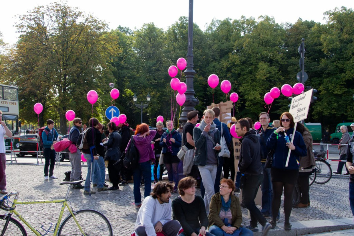 Irische Aktivisten in Berlin