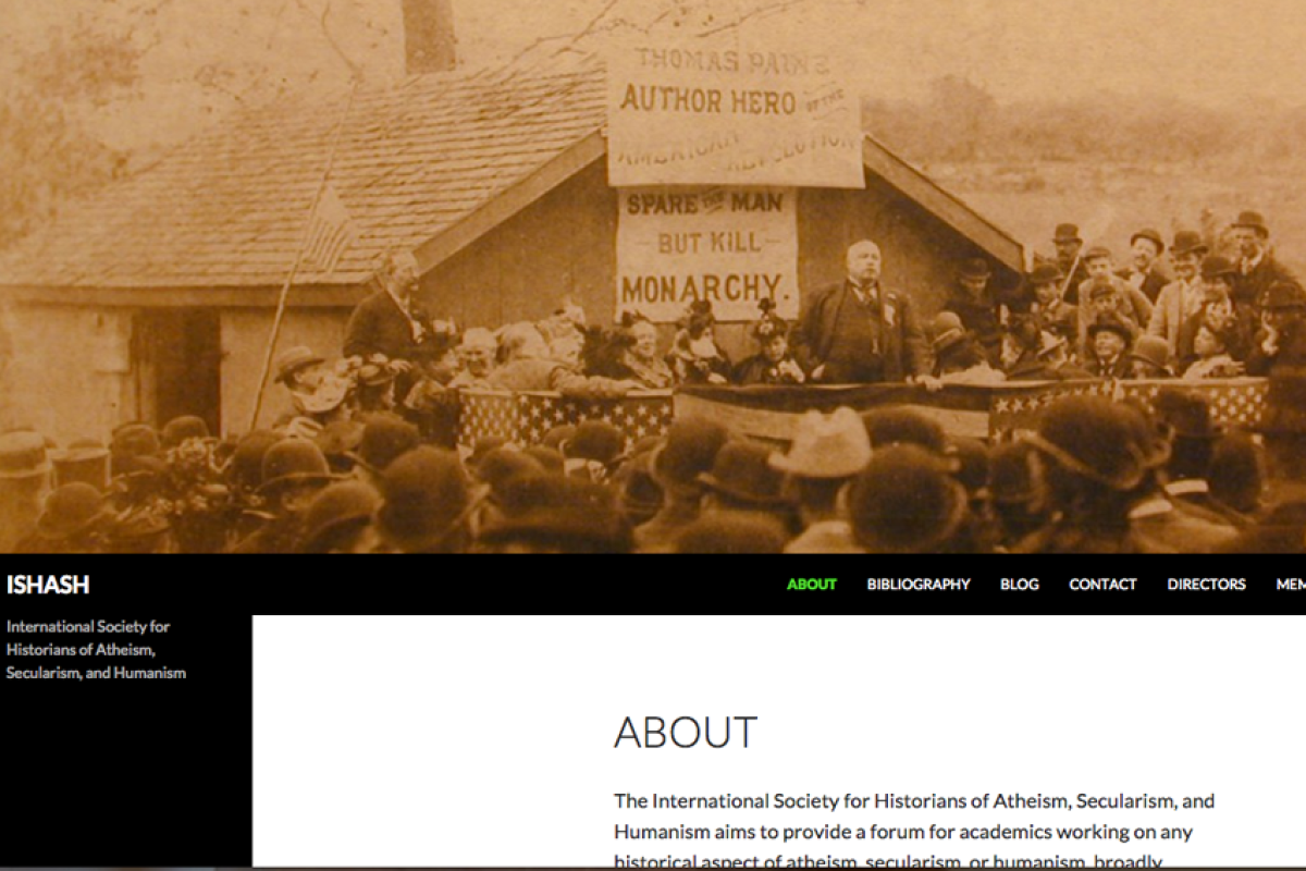 Screenshot der ISHASH-Webseite