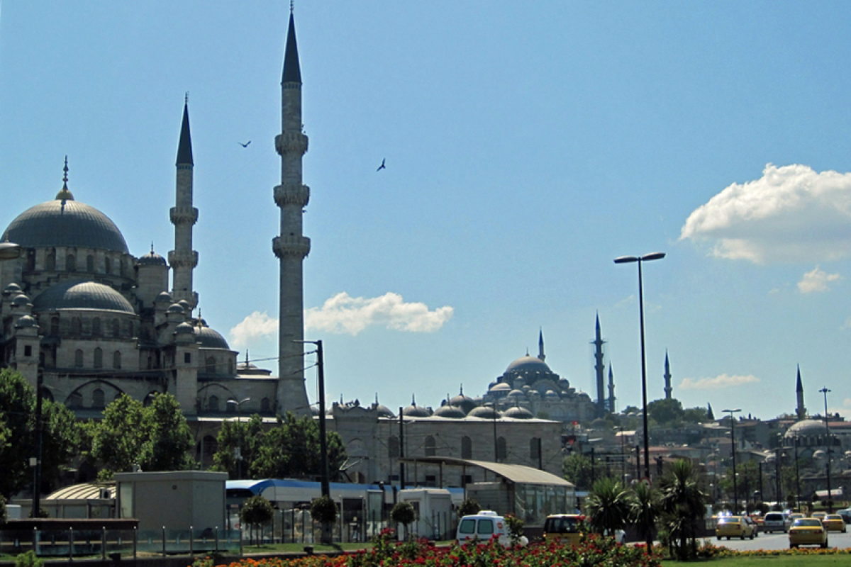 Moscheen und Minarette in Istanbul