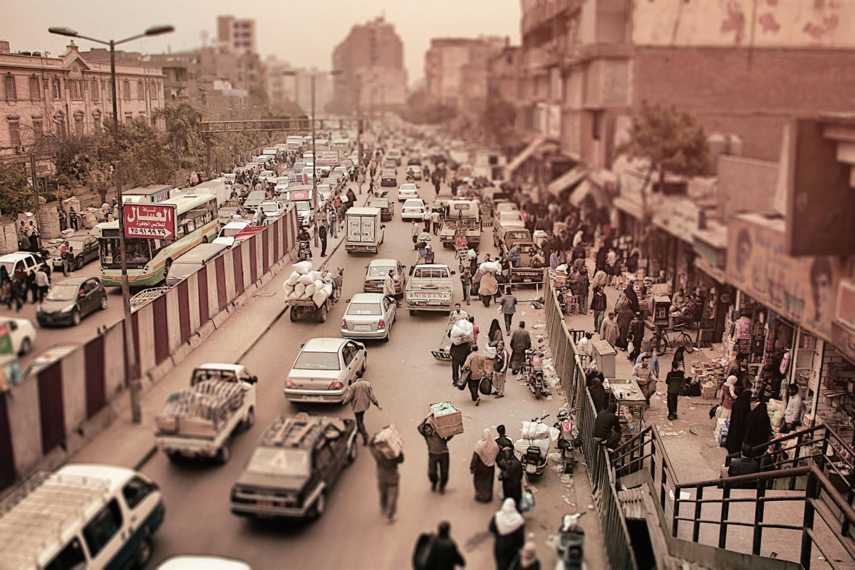 Straßenszene in Kairo