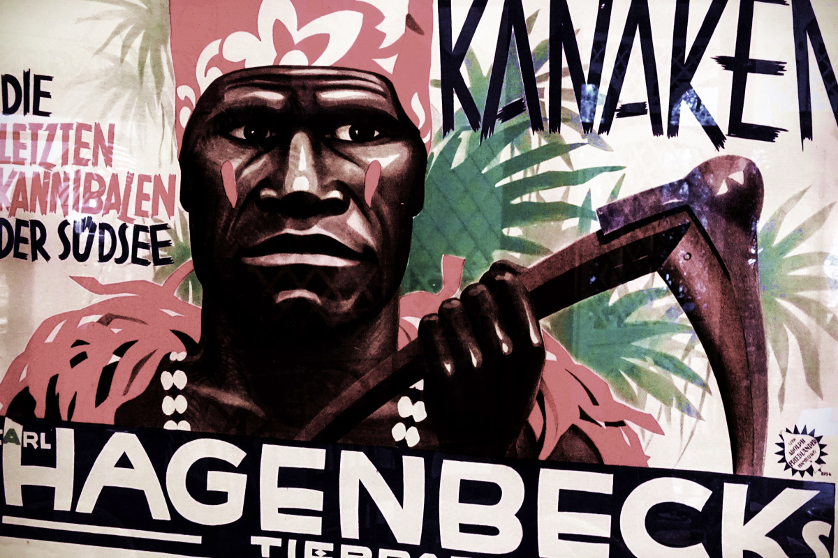 Original-Plakat in Hagenbecks Zoorestaurant