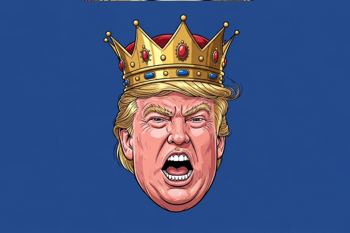 KI-Karikatur von Trump