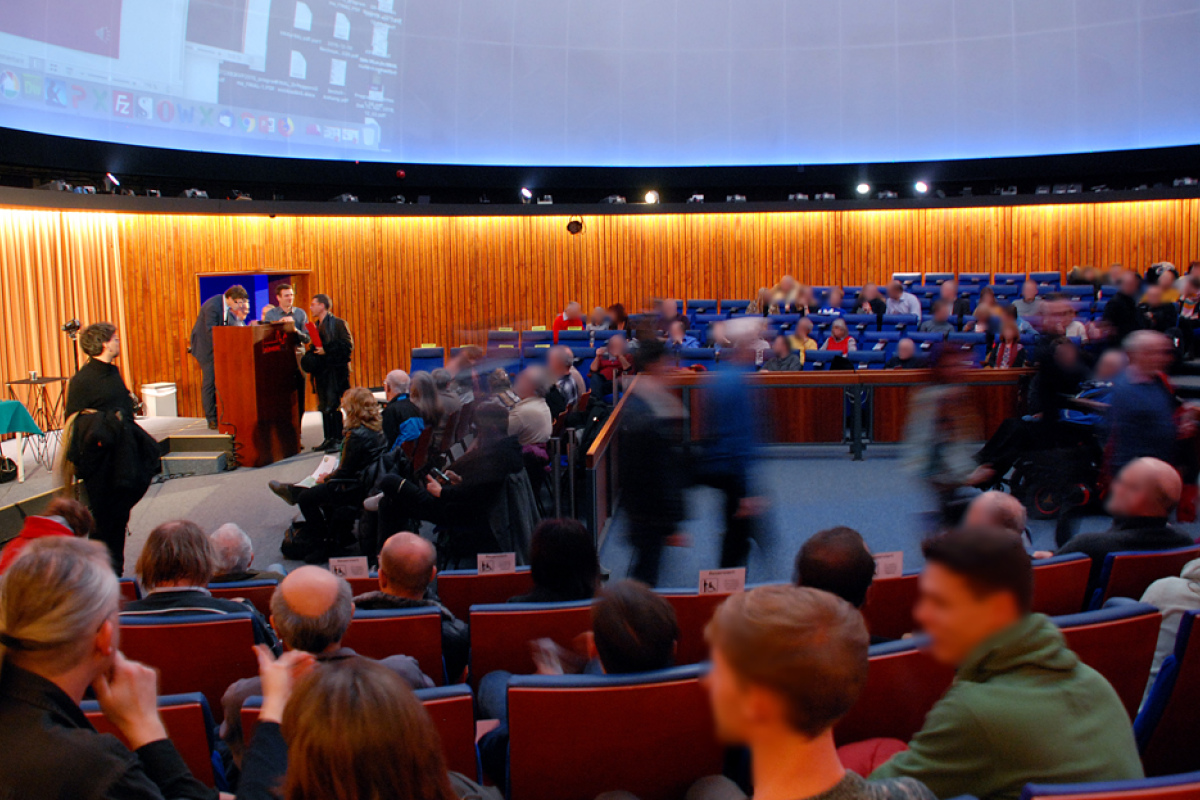 Das Nürnberger Planetarium war gut gefüllt