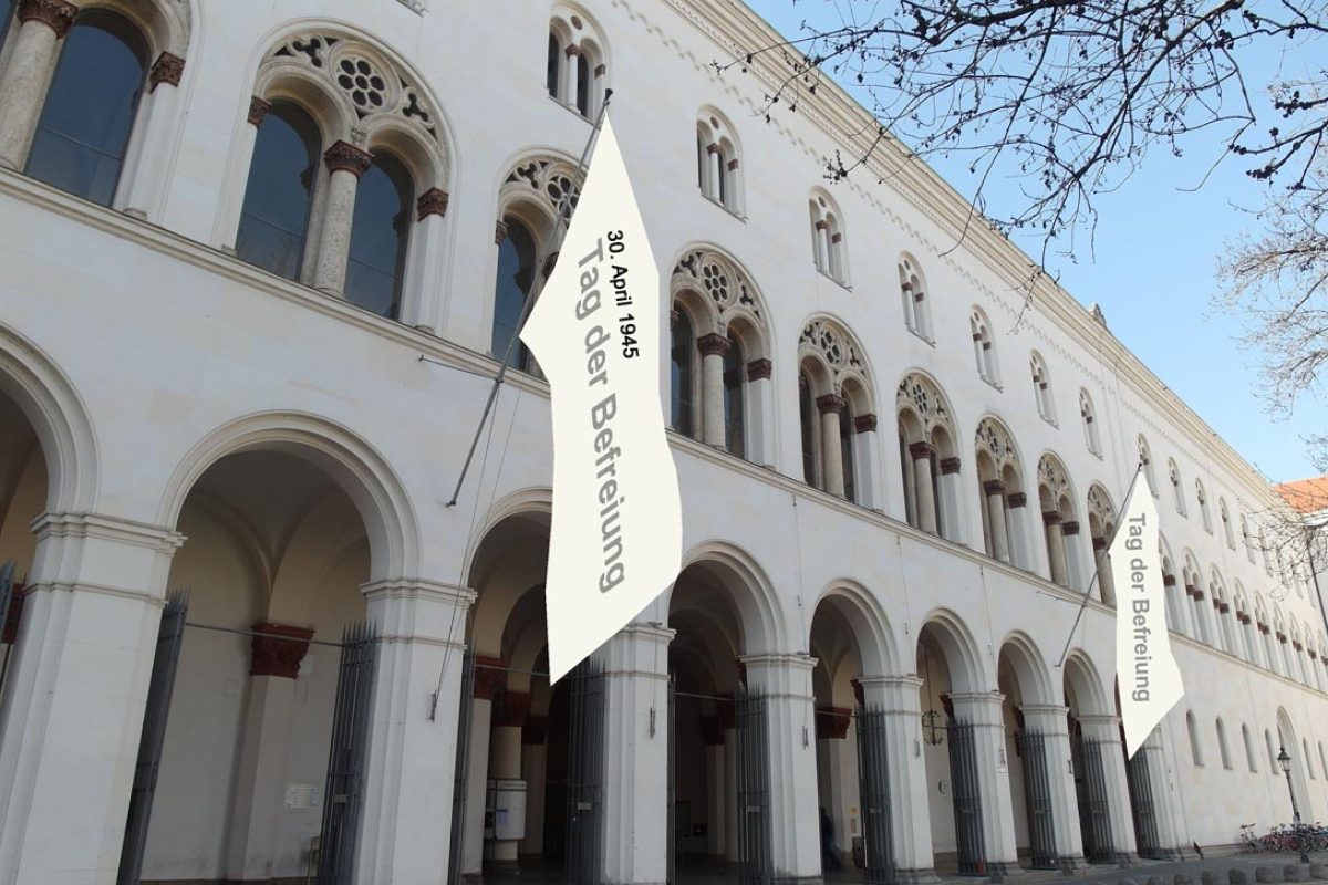 Weiße Fahnen an der LMU