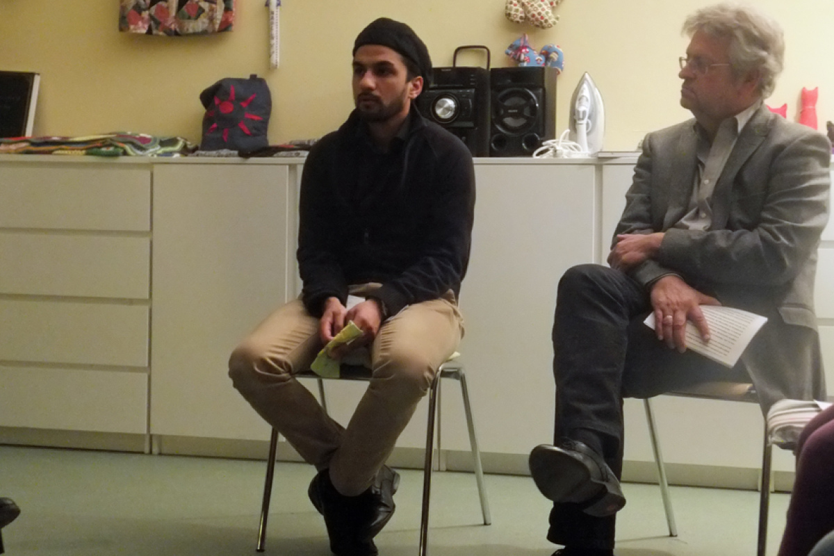 Imam Said Ahmad Arif (l.) und Manfred Isemeyer (r.)