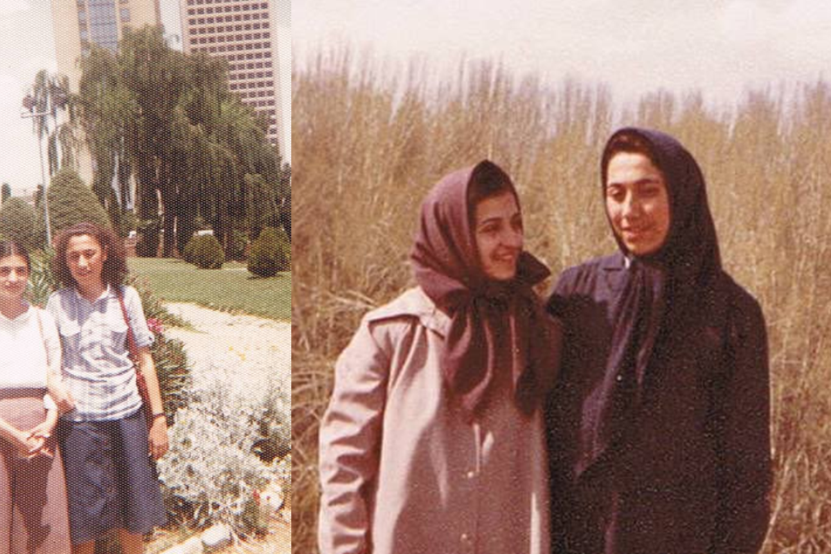 Die Autorin und eine Freundin im Iran