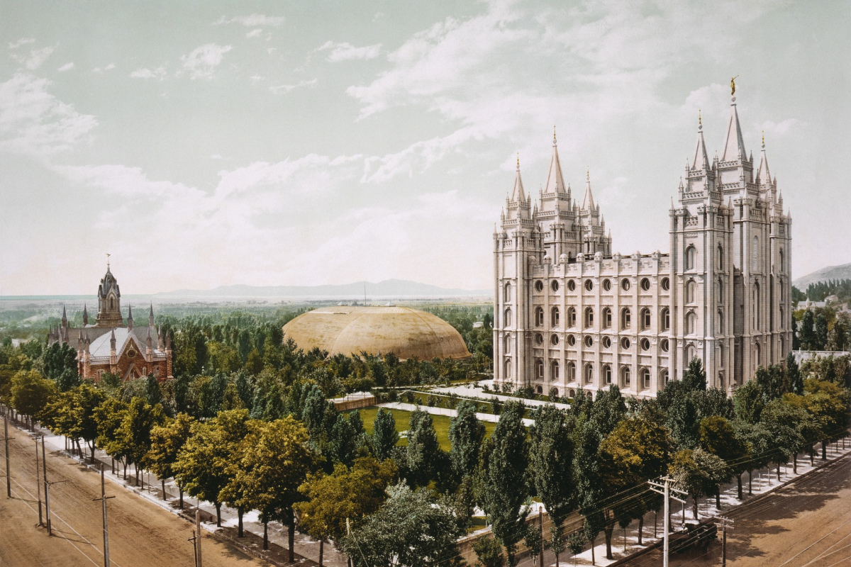 Mormonen-Tempel in Salt Lake City, Utah, USA