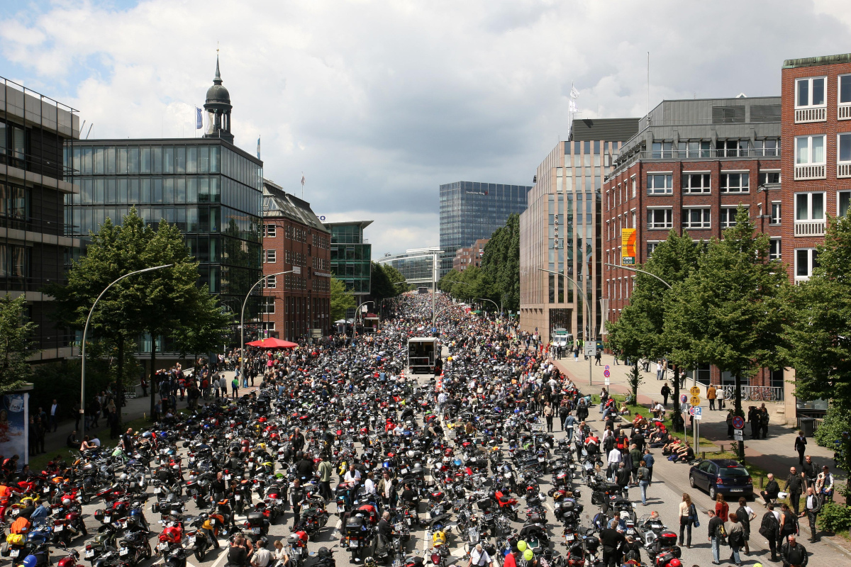 Motorradgottesdienst in Hamburg