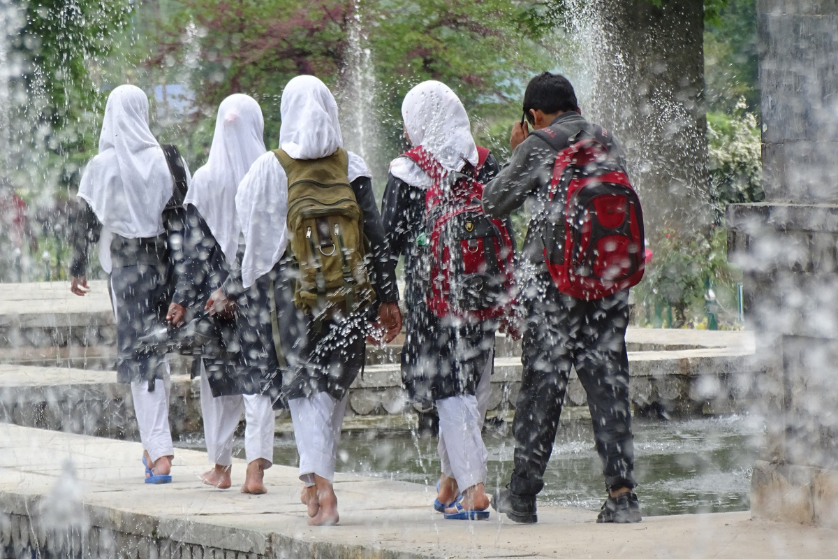 Muslimische Mädchen in Indien