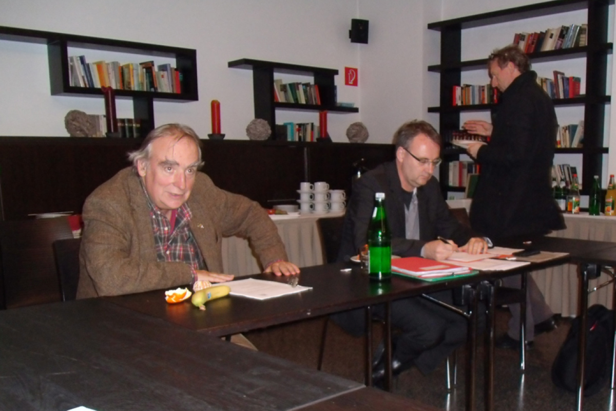 Frieder Otto Wolf, Ralf Schöppner (Martin Beck im Hintergrund)