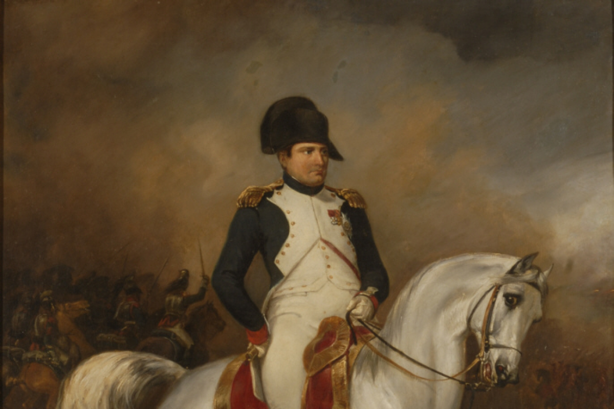 Napoleon zu Pferde (S. Meister, 1832, Öl auf Leinwand, Städtisches Museum Simeonstift Trier)