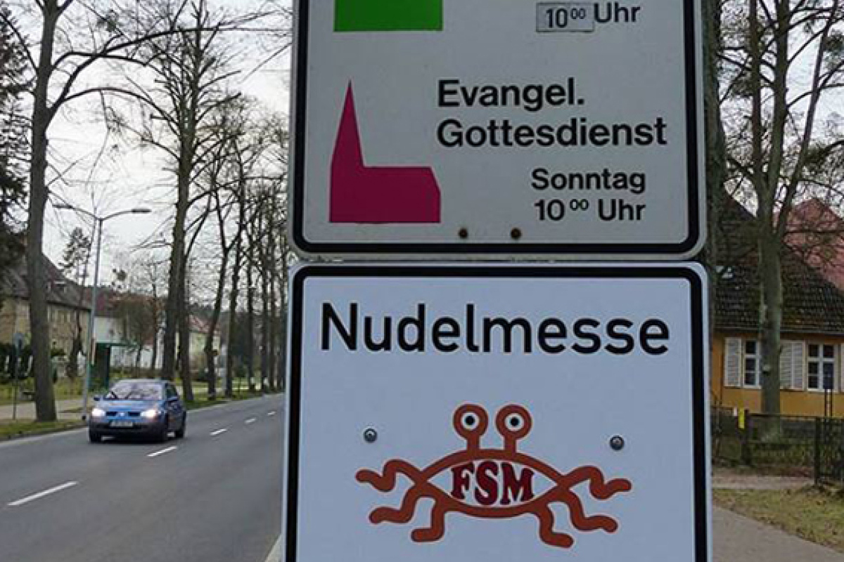 Eines der neuen Schilder