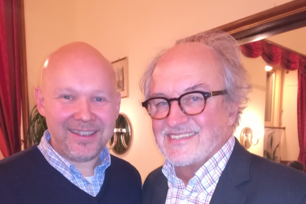 Trond Enger (li.), Secretary General des Human-Etisk Verbond  mit Gerhard Engelmayer vom HVÖ.