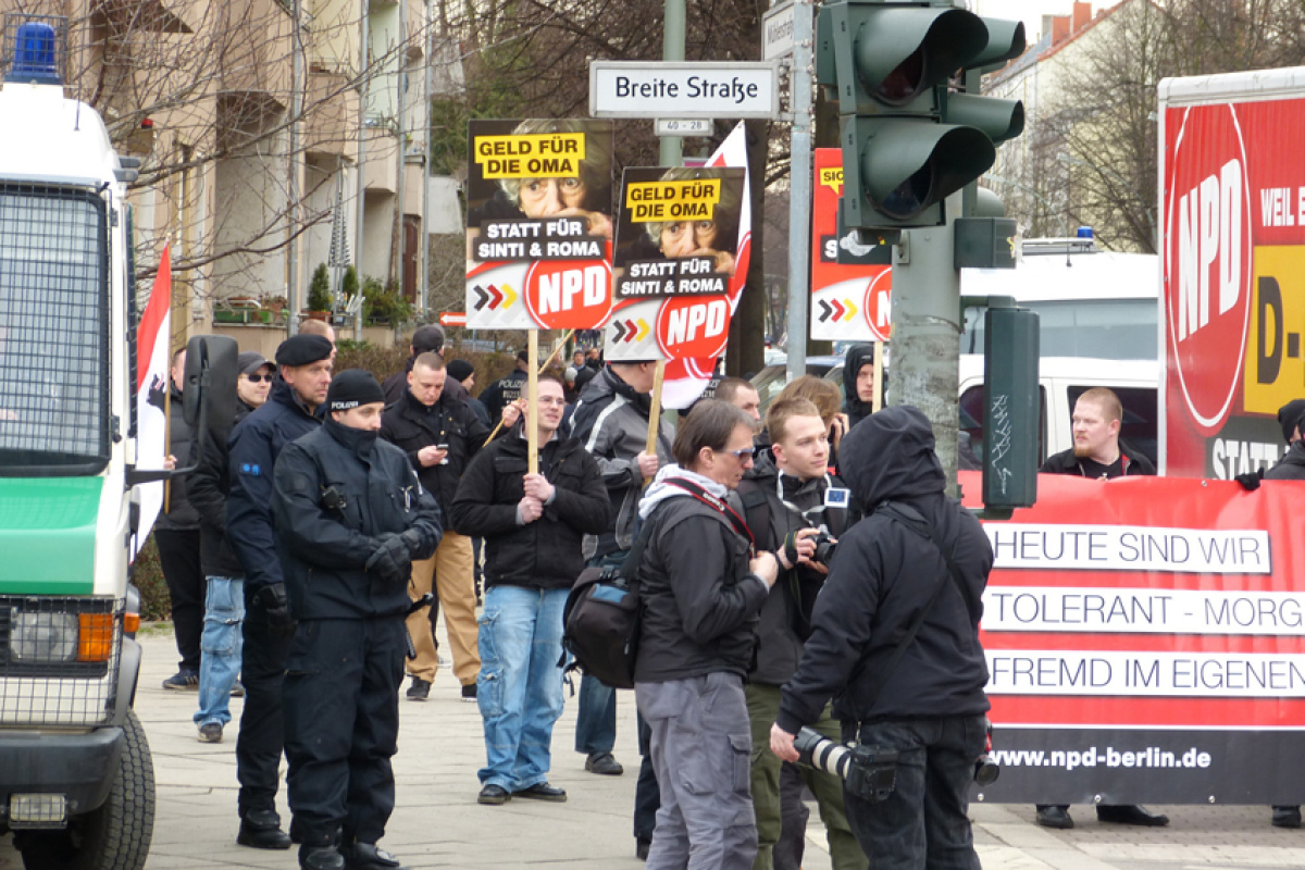 NPD-Kundgebung in Berlin-Pankow