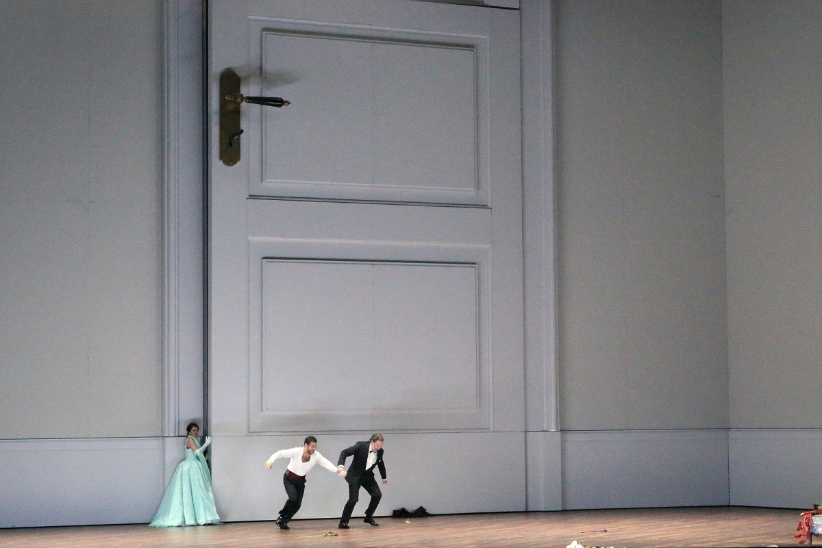 Olga Kulchynska (Susanna), Alex Esposito (Figaro), Christian Gerhaher (Graf Almaviva)