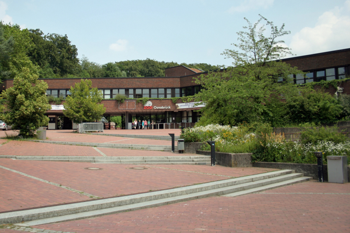 Osnabrücker Zoo. Eingangsgebäude