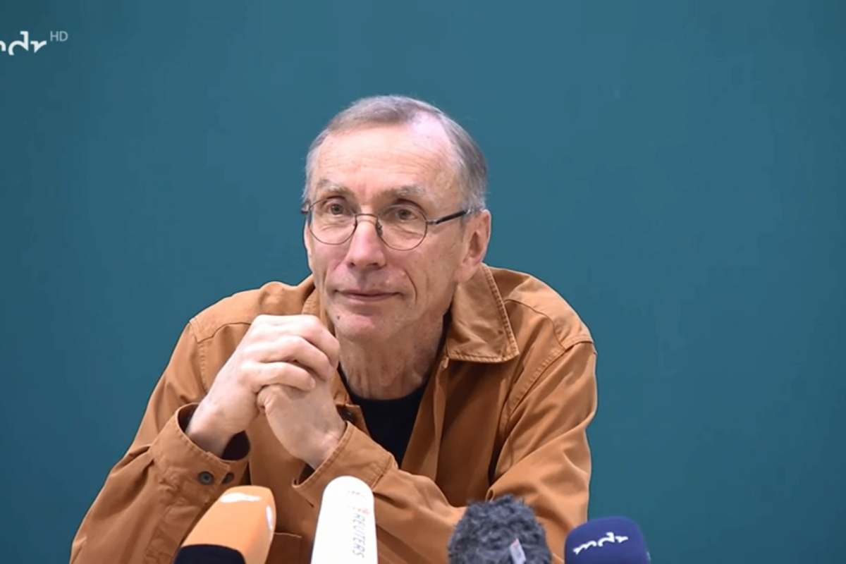 Svante Pääbo bei der Nobelpreis-Pressekonferenz
