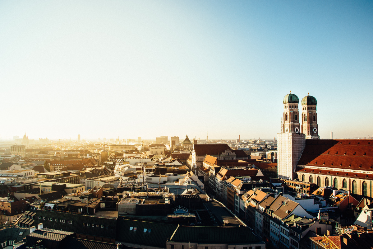 Blick über München mit Frauenkirche