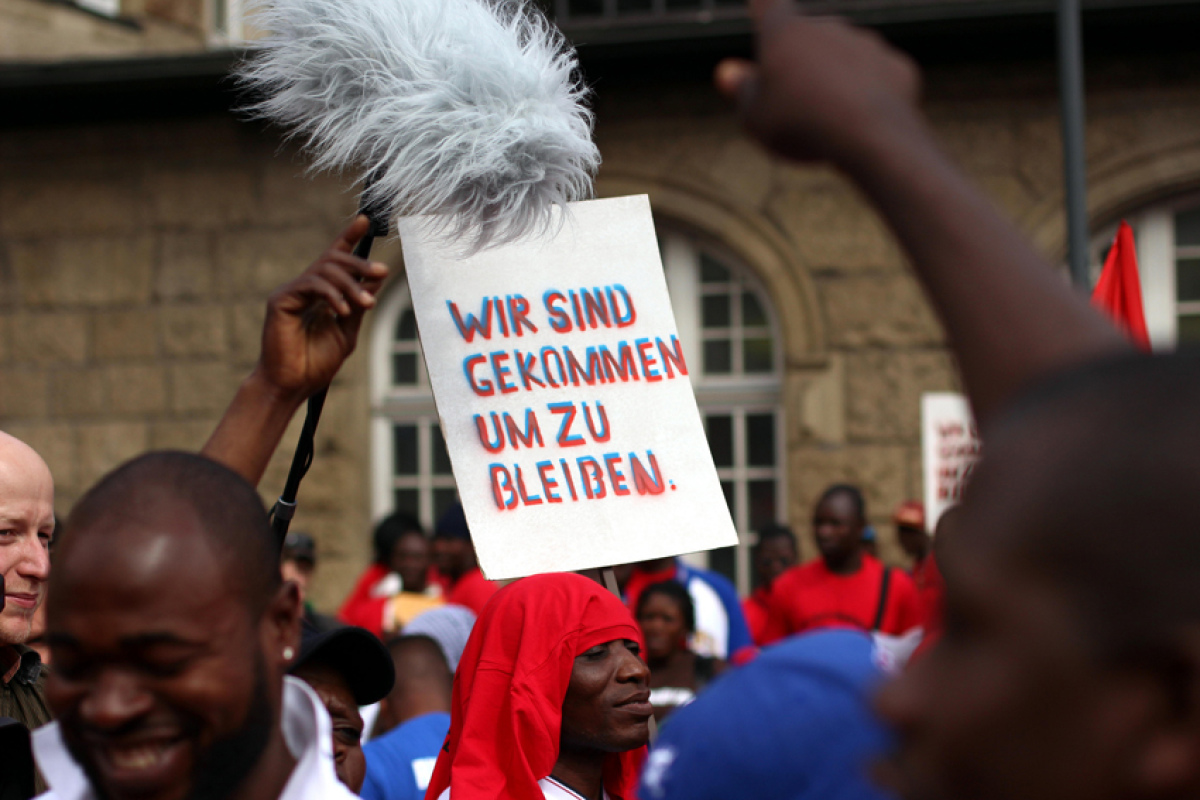 Lampedusa-Flüchtlinge in Hamburg, 17.08.2013