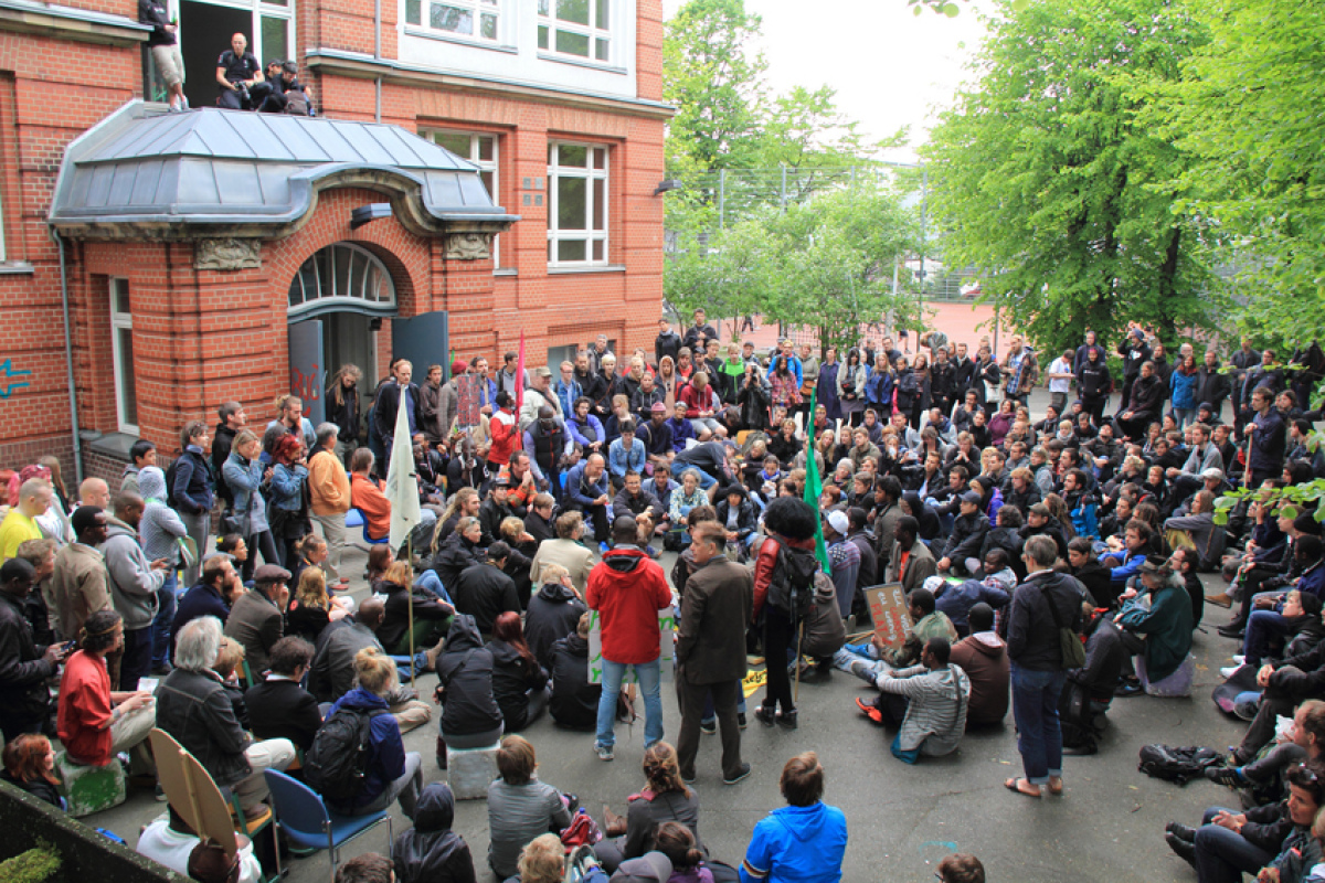 Refugee Welcome Center Hamburg, 01.05.2014