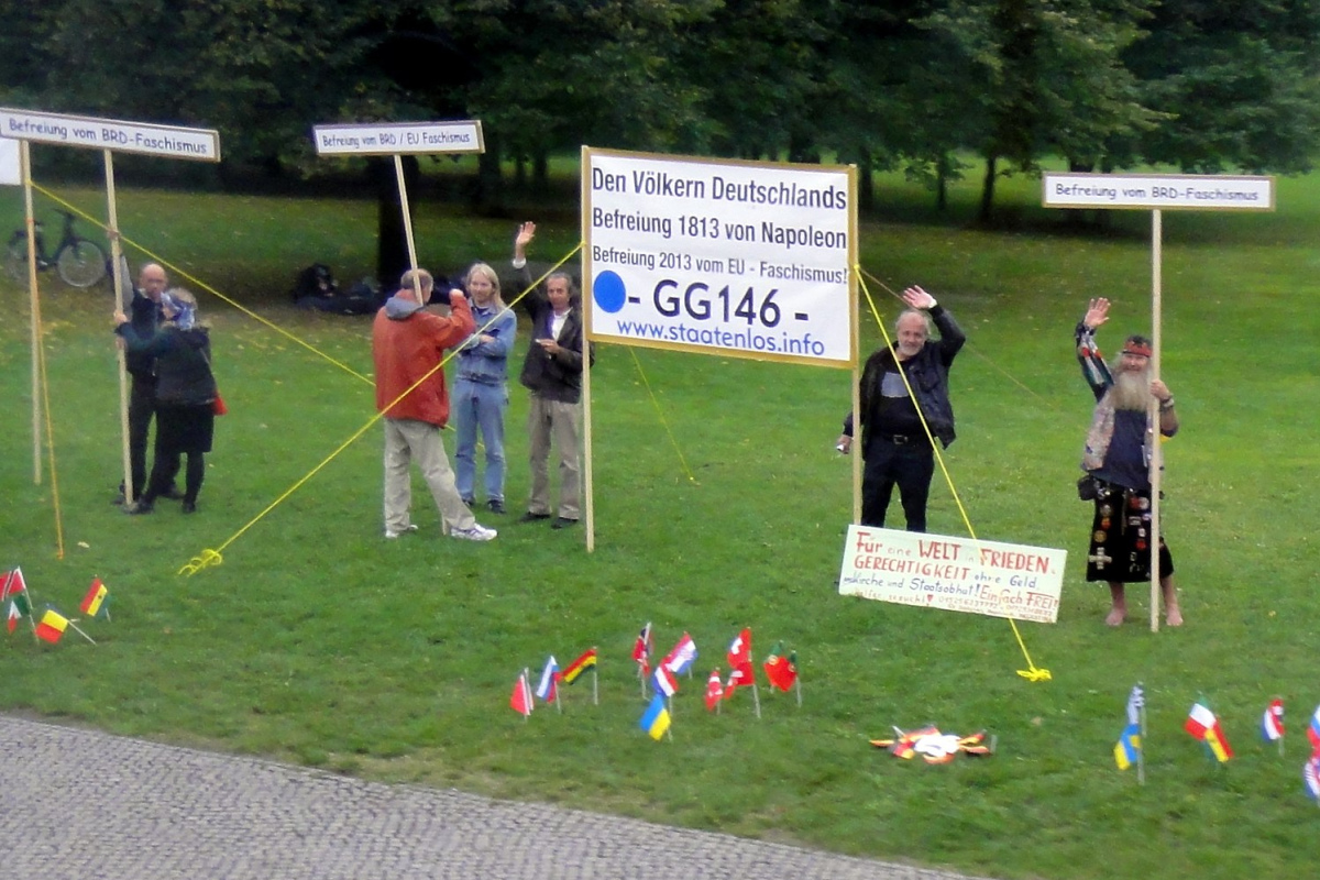 "Protestkundgebung" von sogenannten "Reichsbürgern"