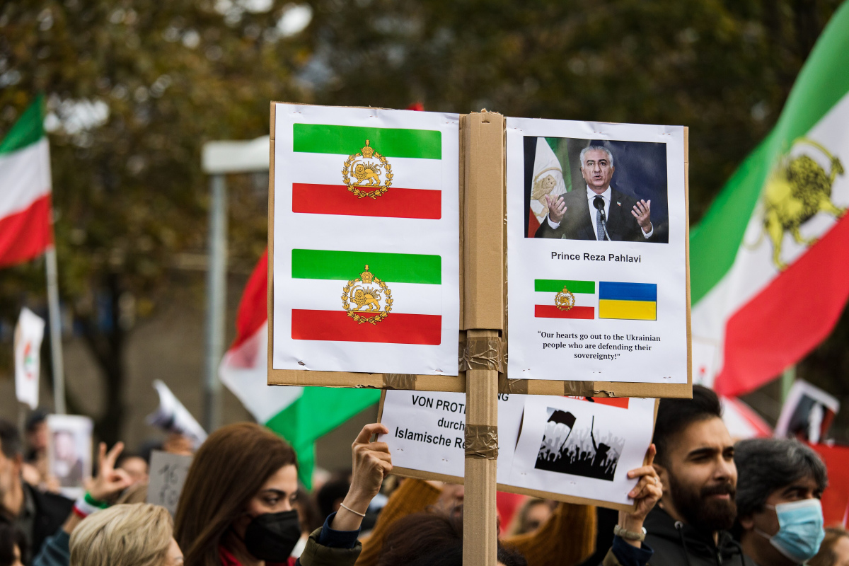 Ukraine-Iran-Demonstration in Köln 2022