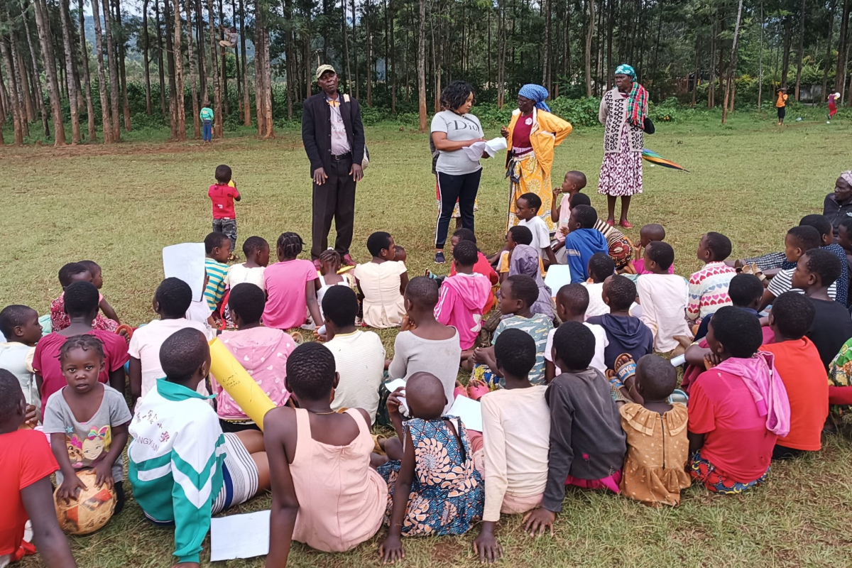 Schulung von Kindern in Kenia