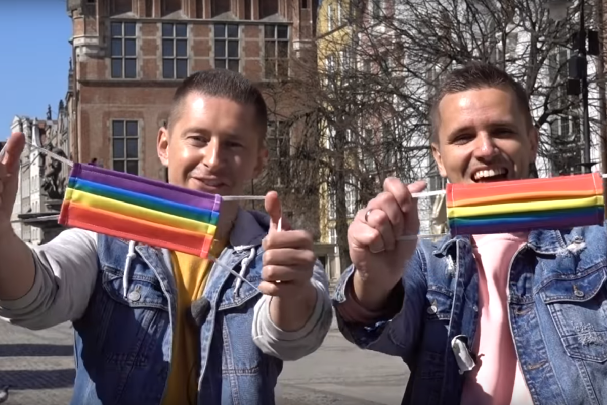 Das schwule Aktivisten-Paar Jakub Kwiecinski und Dawid Mycek