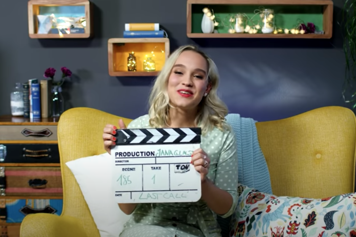 Jana in ihrem (vorerst?) letzten YouTube-Video.