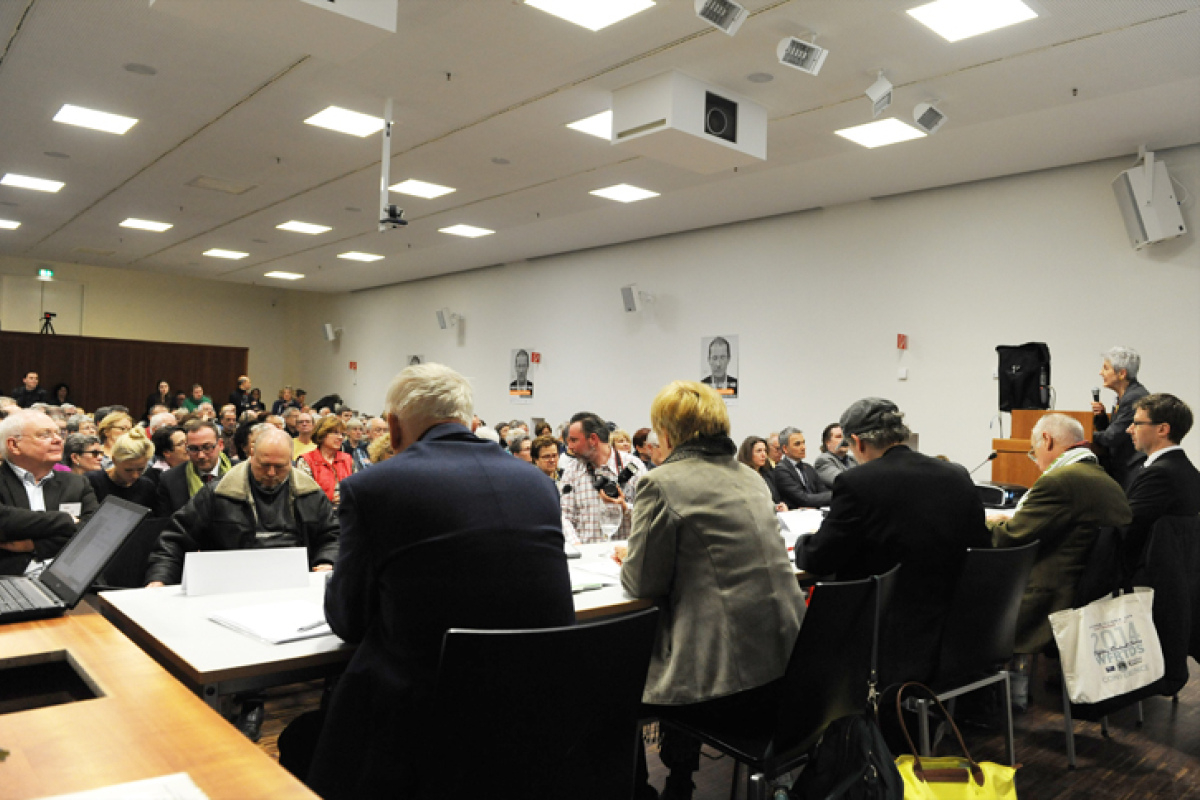 Podium und Publikum