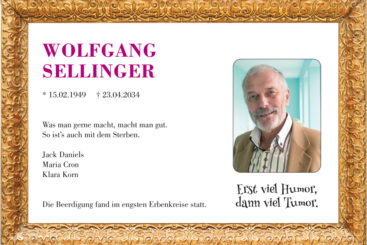 Den Tod mit Humor nehmen