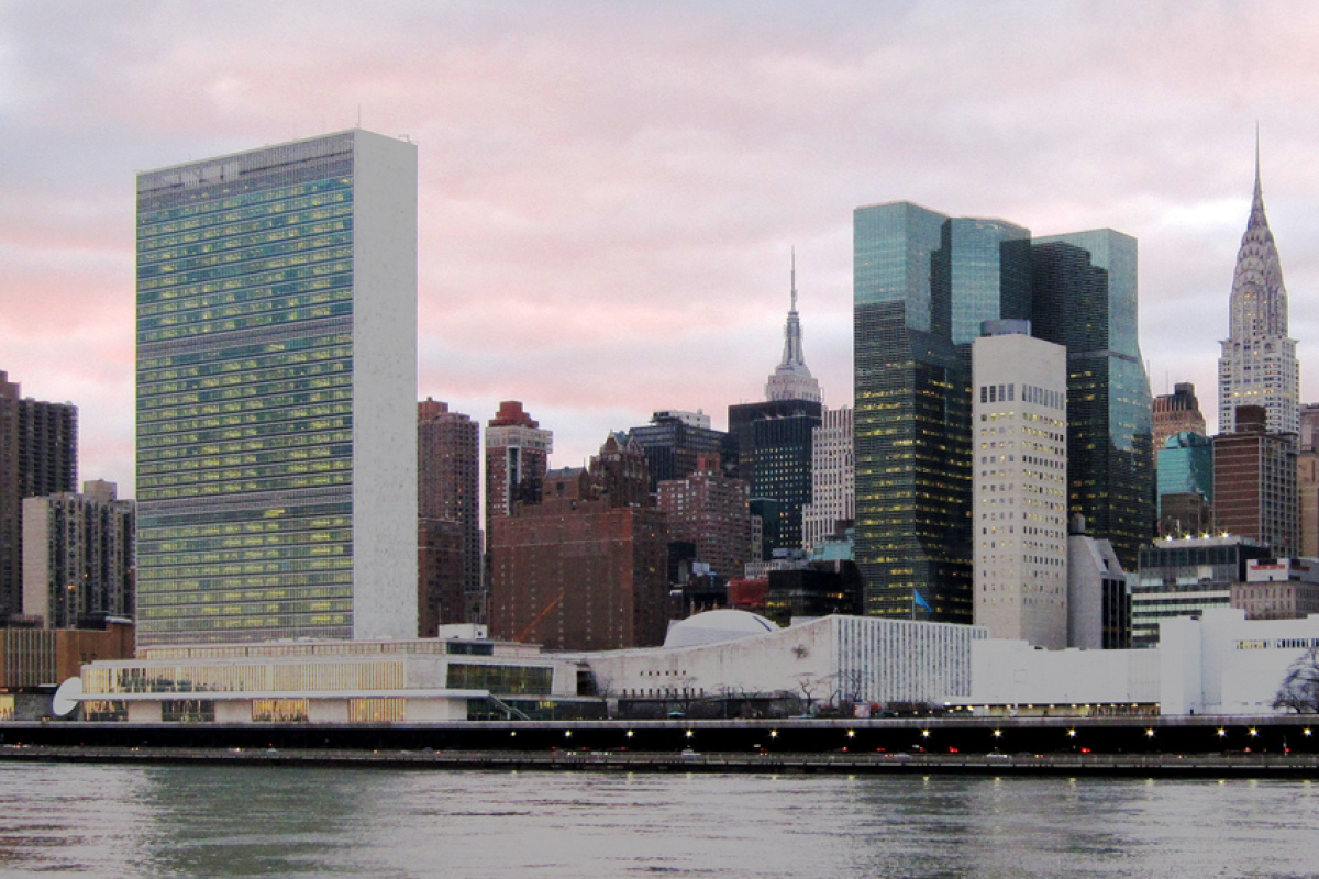 Das UN-Hauptquartier am East River