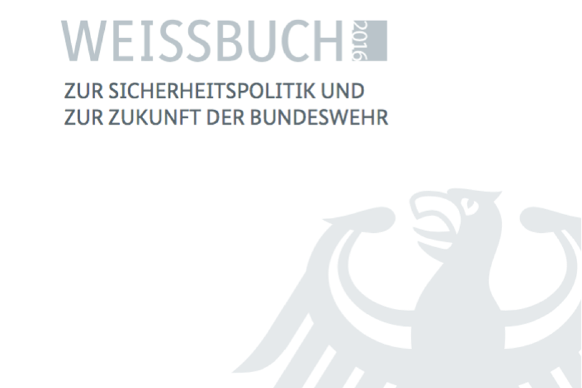 Deckblatt "Weißbuch Bundeswehr 2016"